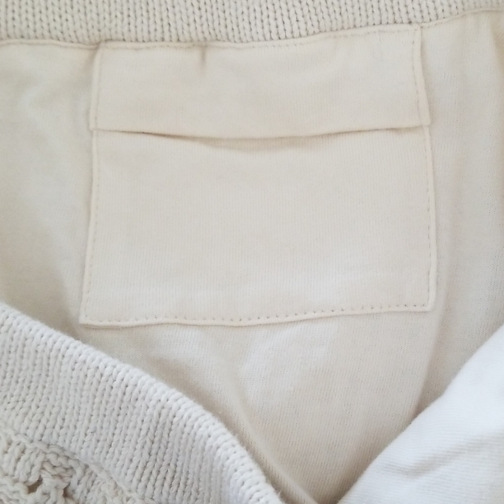 Athleta Cream Crochet Knit A-Line Skirt - Picture 5 of 6